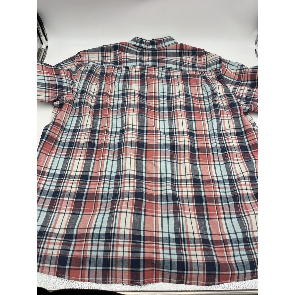 LL Bean Shirt Mens XL Traditional Fit Plaid Stretch Button Up Cotton - Picture 2 of 3